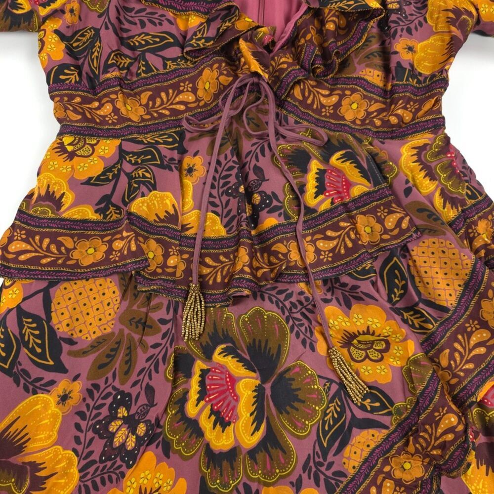 NWT Farm Rio Blush Garden Bloom Maxi Dress Resort Boho Romantic Heritage - Picture 8 of 15